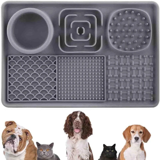Pet Licking Mat Pet Eating Ware Dog Slow Food Mat Placemat Dog Feeder Supplies Suction Cup Dog Bathing Distraction