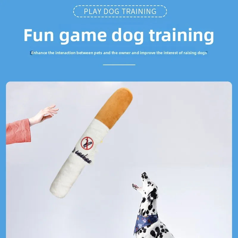 New Pet Plush Toys Chewable Teething Cigarette-shaped Pet Toys Cats Dogs That Make Sounds