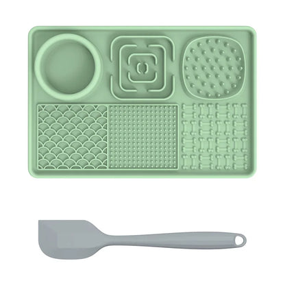 Pet Licking Mat Pet Eating Ware Dog Slow Food Mat Placemat Dog Feeder Supplies Suction Cup Dog Bathing Distraction