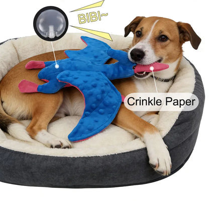 Pet Supplies Toys Dog Tough Toys Dinosaur Indestructible Plush Dog Toy Pet Tooth Chew Toy Suitable For Small Medium Large Dogs