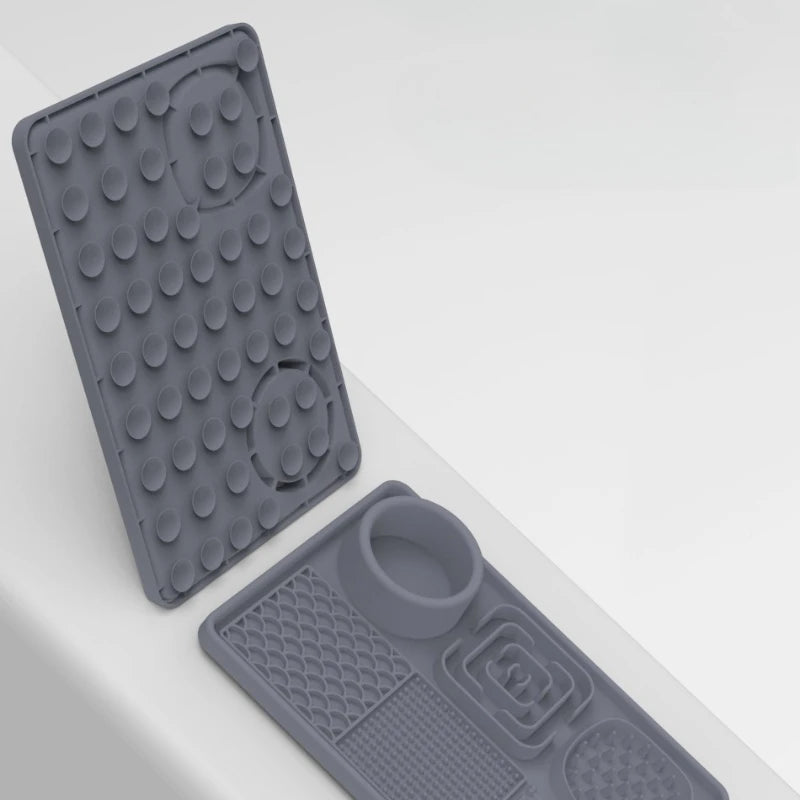 Pet Licking Mat Pet Eating Ware Dog Slow Food Mat Placemat Dog Feeder Supplies Suction Cup Dog Bathing Distraction