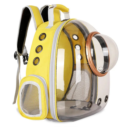 Pet Cat Travel Carrying Bag Space Pet Backpacks Breathable Portable Transparent Puppy Dog Transport Carrier Space Capsule Bags
