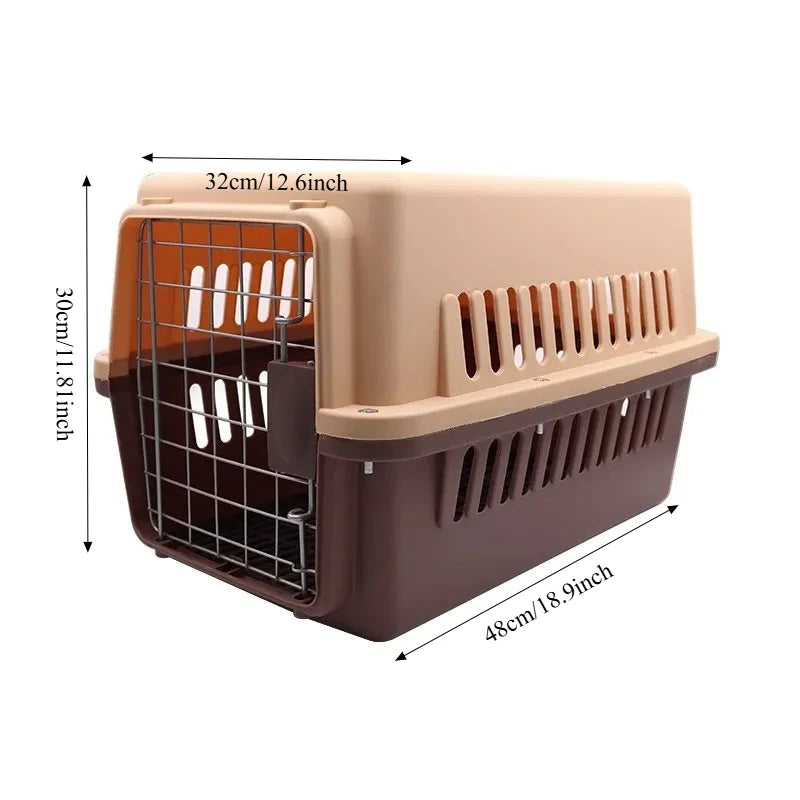 Airline Approved Pet Carrier for Cats & Small Dogs Portable Travel with Breathable Mesh Comfortable Pet Travel Box