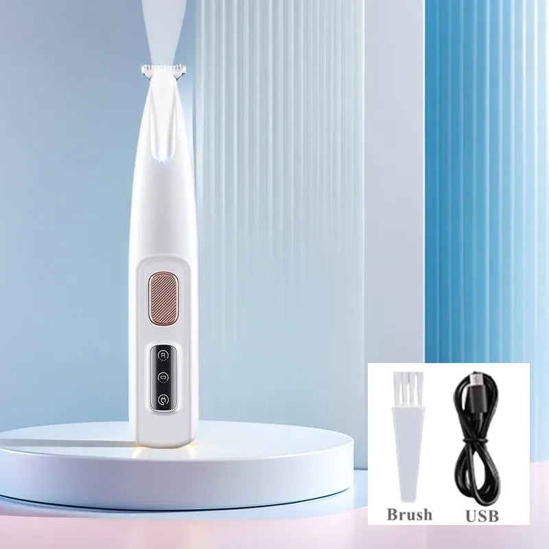 Pet Grooming Equipment Puppy Hairdressing Blades Cat Paw Electric Shaver Dog Trimmer Clipper Hair Cutting Tool with LED Light