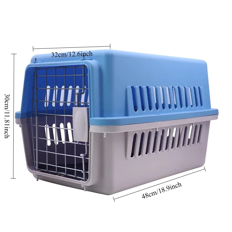 Airline Approved Pet Carrier for Cats & Small Dogs Portable Travel with Breathable Mesh Comfortable Pet Travel Box