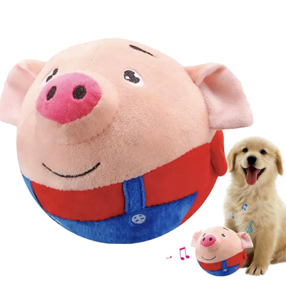 Electronic Pet Dog Toy Ball Pet Bouncing Jump Balls Talking Interactive Dog Plush Doll Toys New Gift Bounce Boredom Toys