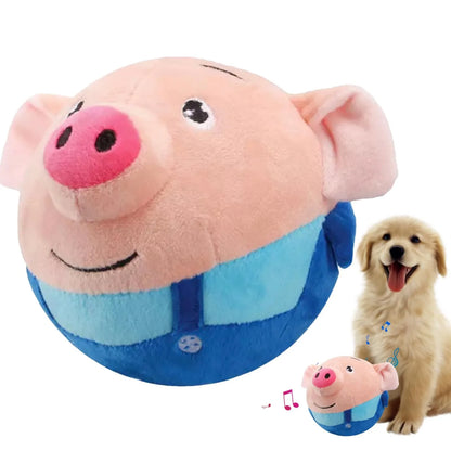 Electronic Pet Dog Toy Ball Pet Bouncing Jump Balls Talking Interactive Dog Plush Doll Toys New Gift Bounce Boredom Toys