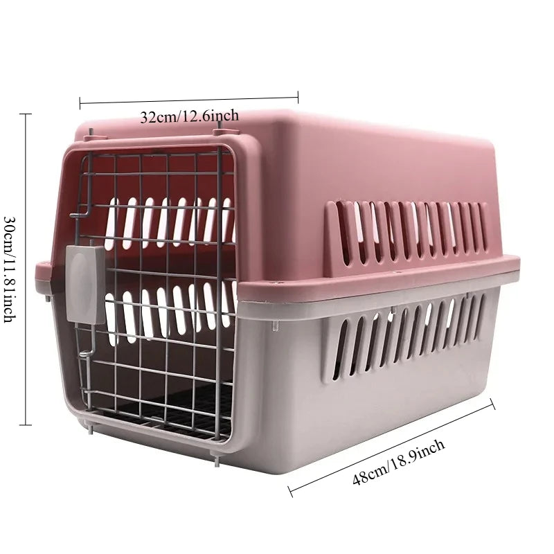 Airline Approved Pet Carrier for Cats & Small Dogs Portable Travel with Breathable Mesh Comfortable Pet Travel Box