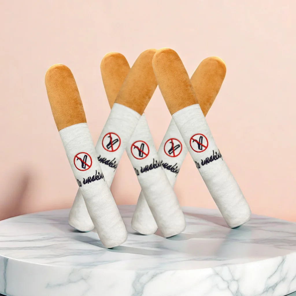 New Pet Plush Toys Chewable Teething Cigarette-shaped Pet Toys Cats Dogs That Make Sounds