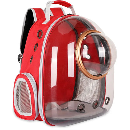 Pet Cat Travel Carrying Bag Space Pet Backpacks Breathable Portable Transparent Puppy Dog Transport Carrier Space Capsule Bags