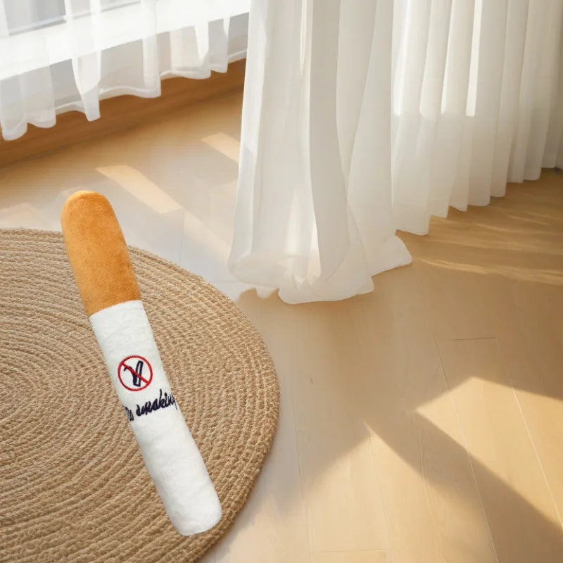 New Pet Plush Toys Chewable Teething Cigarette-shaped Pet Toys Cats Dogs That Make Sounds