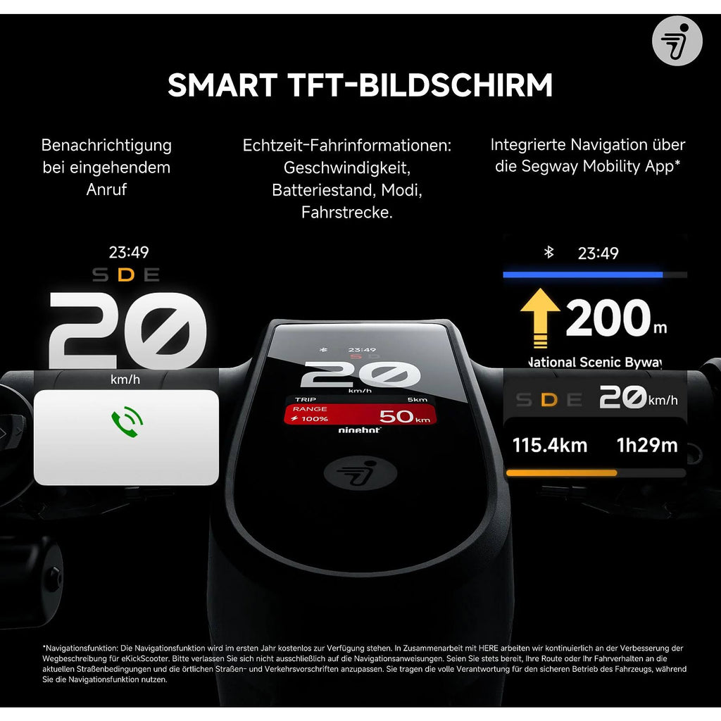 SEGWAY Ninebot MAX G3 D E-Scooter – 11 Zoll Elektroroller